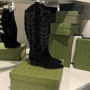 Dolce Vita Suede Studded Cowboy 🤠 Boots  8